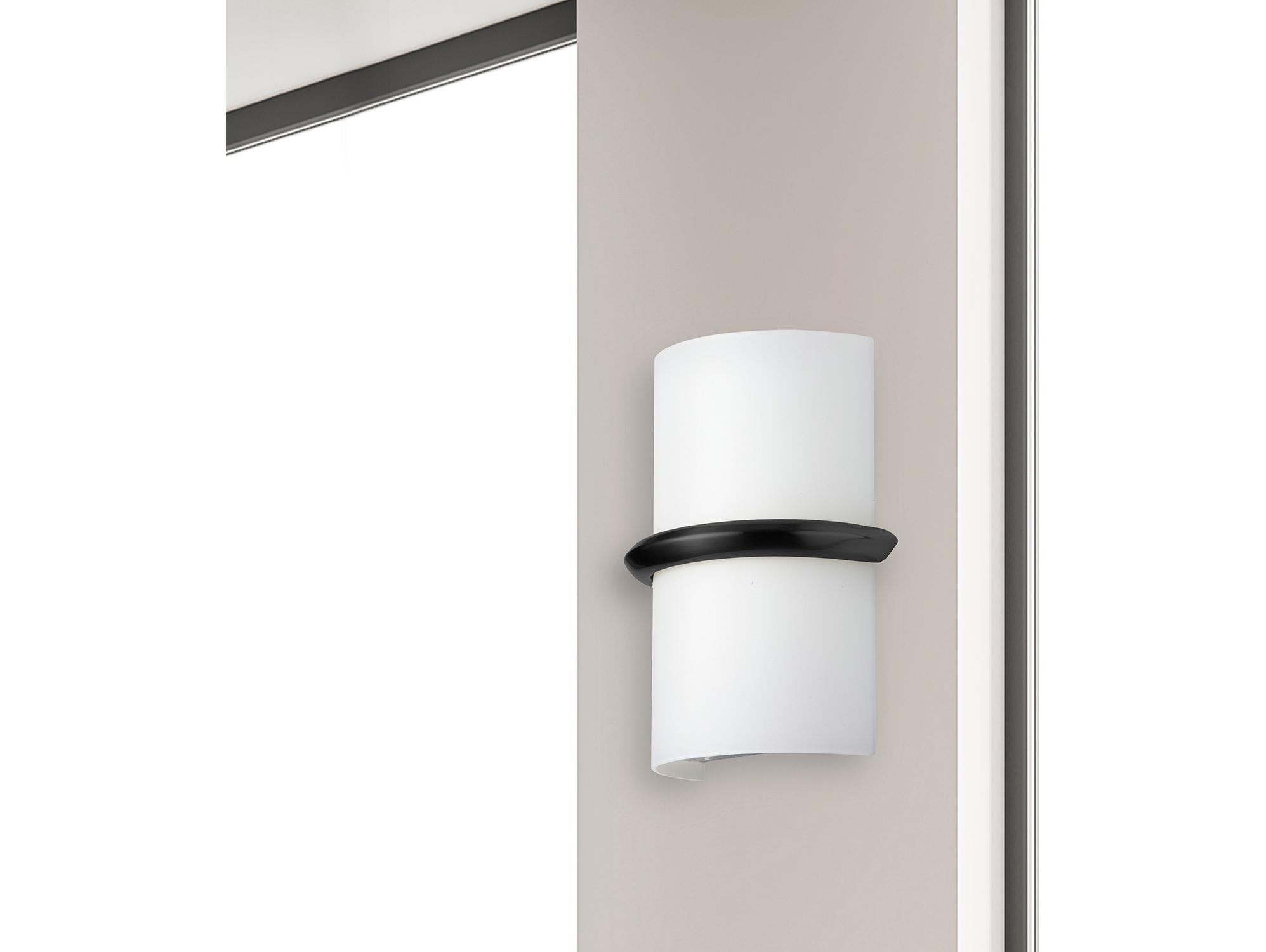 Dainolite Wallace 1-Light Matte Black Wall Sconce