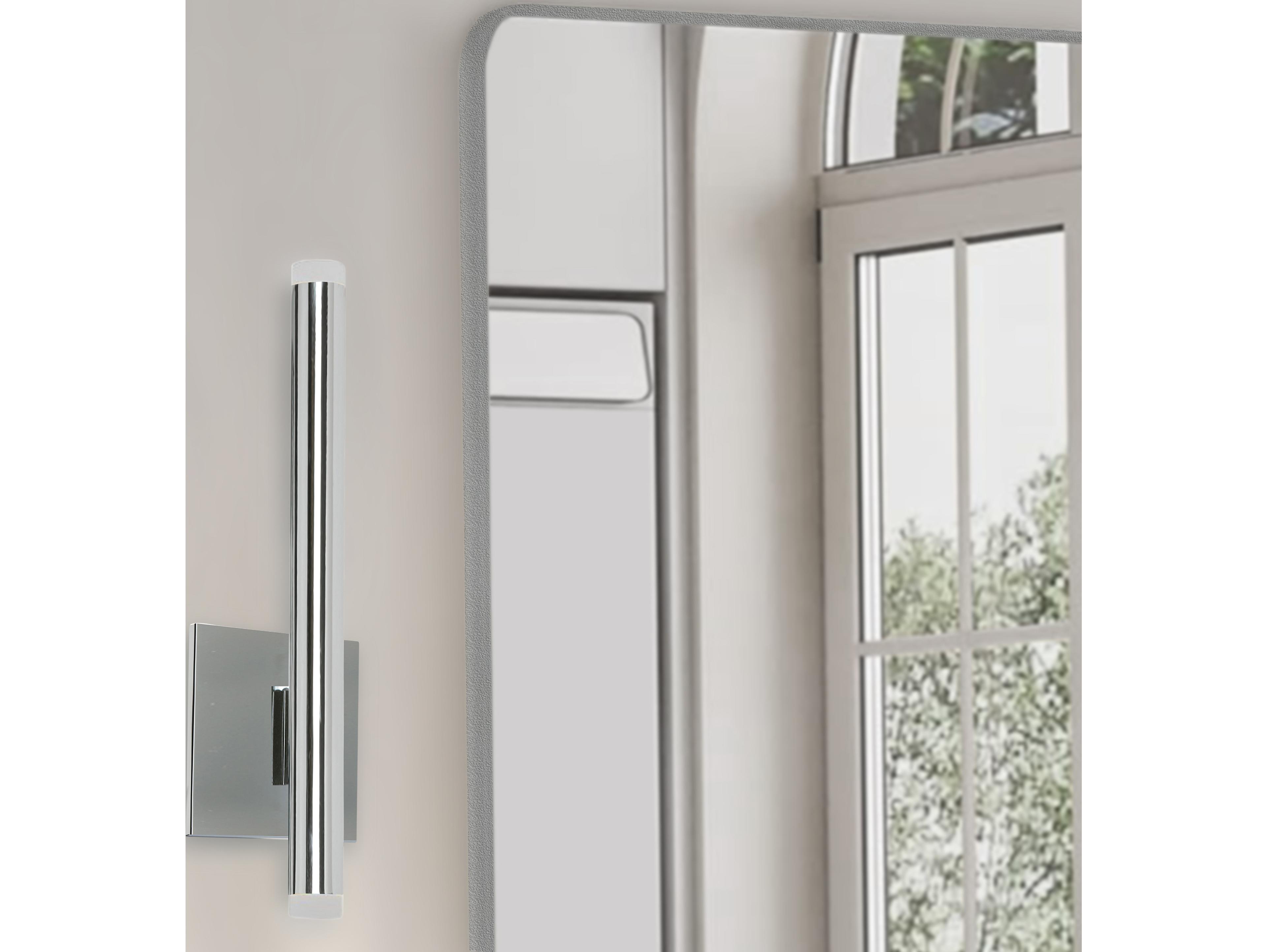 Dainolite Wilson 2-Light Polished Chrome Wall Sconce