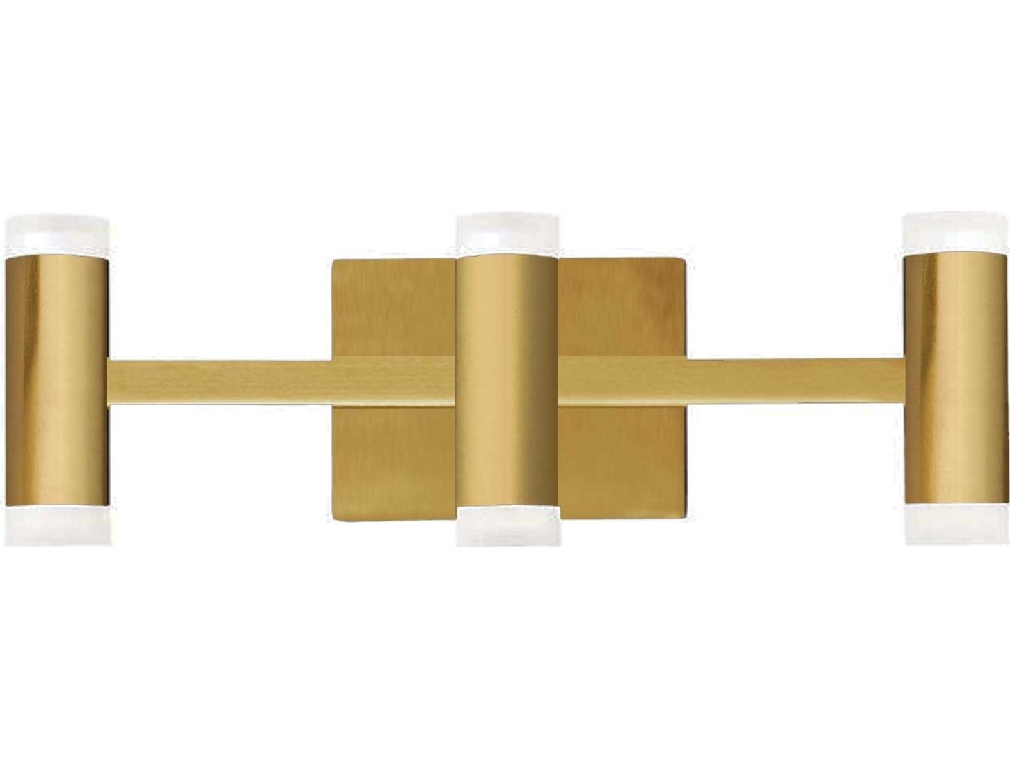 Dainolite Wilson 6-Light Aged Brass Vanity Light
