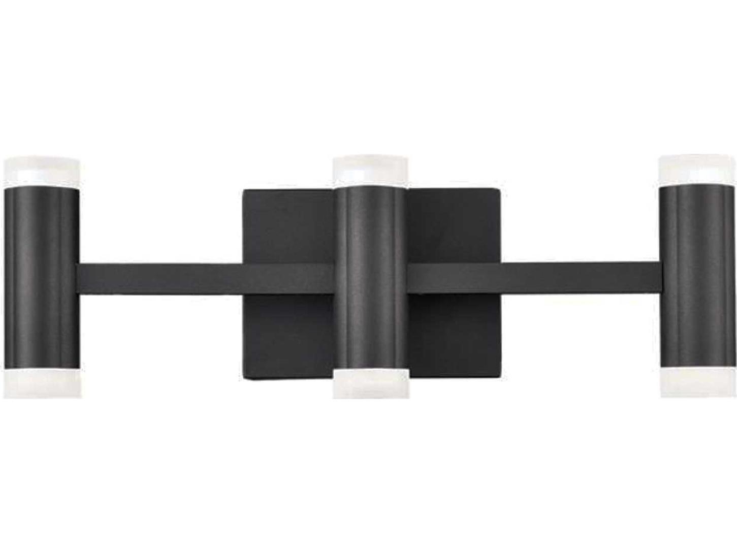 Dainolite Wilson 6-Light Matte Black Vanity Light