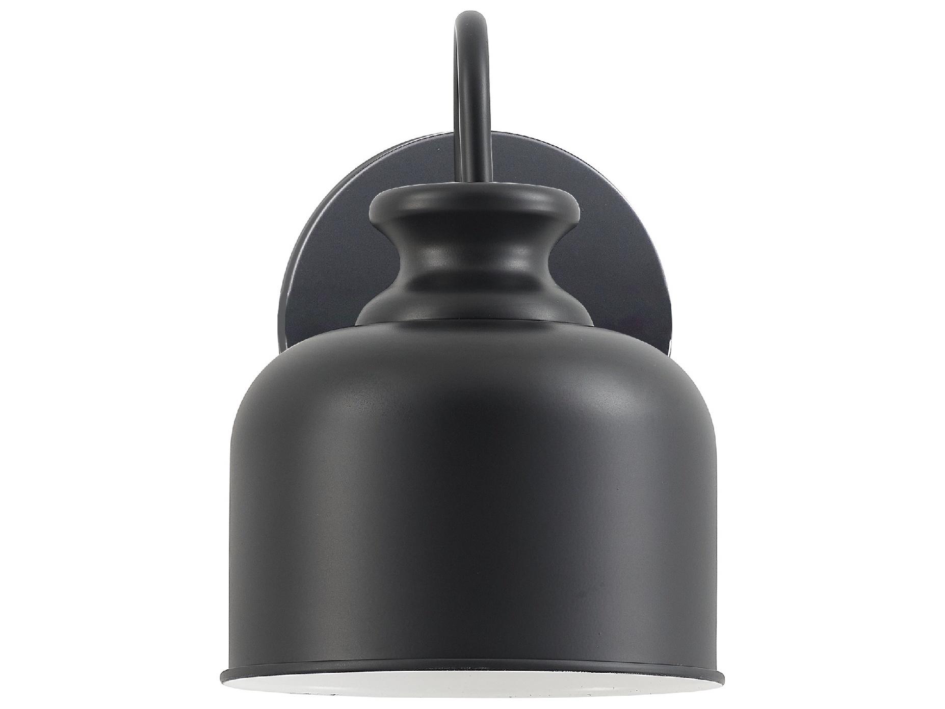 Dainolite Wrigley 1-Light Matte Black Wall Sconce
