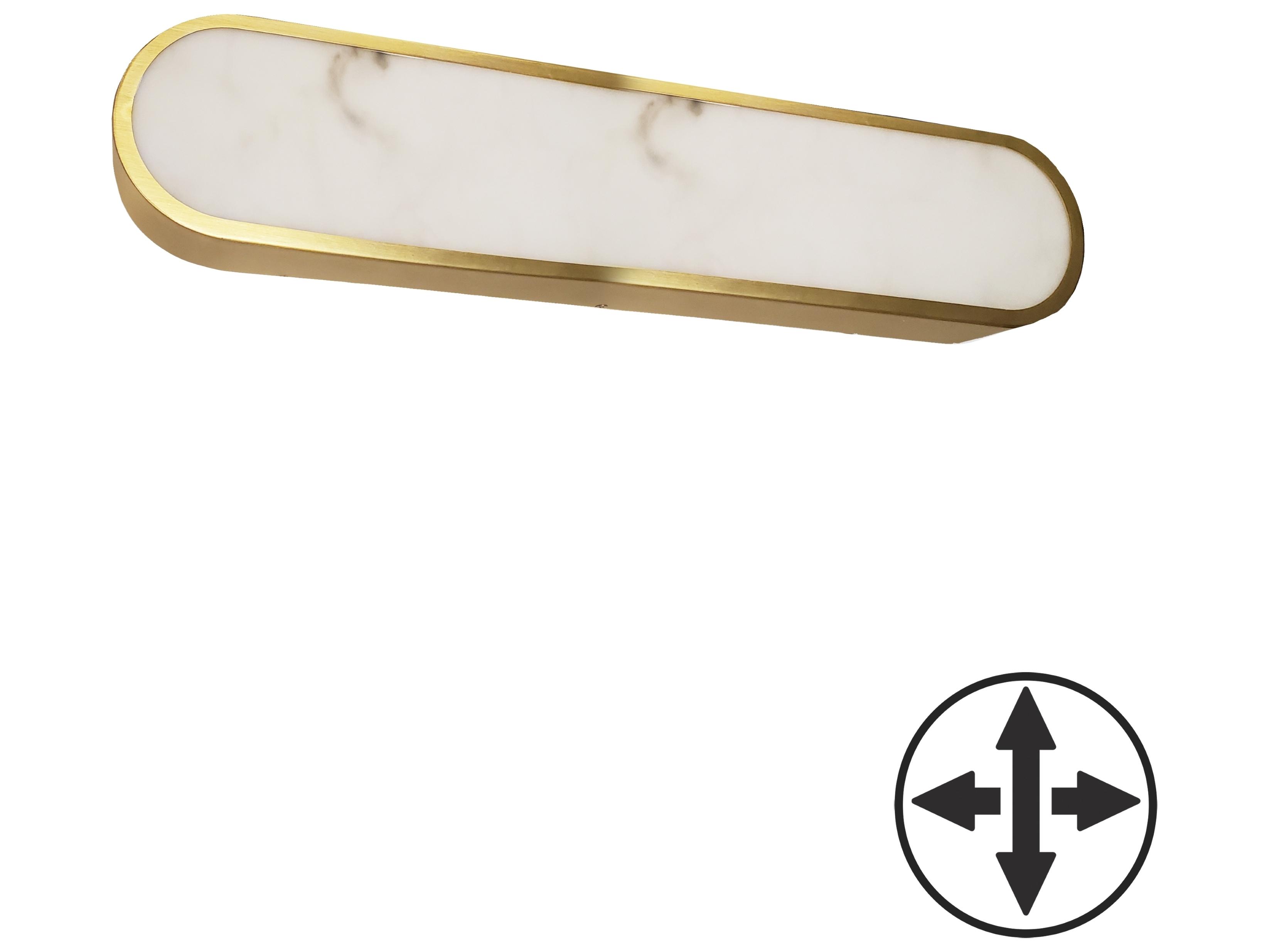 Dainolite Walsh 1-Light Alabaster Brass Wall Sconce