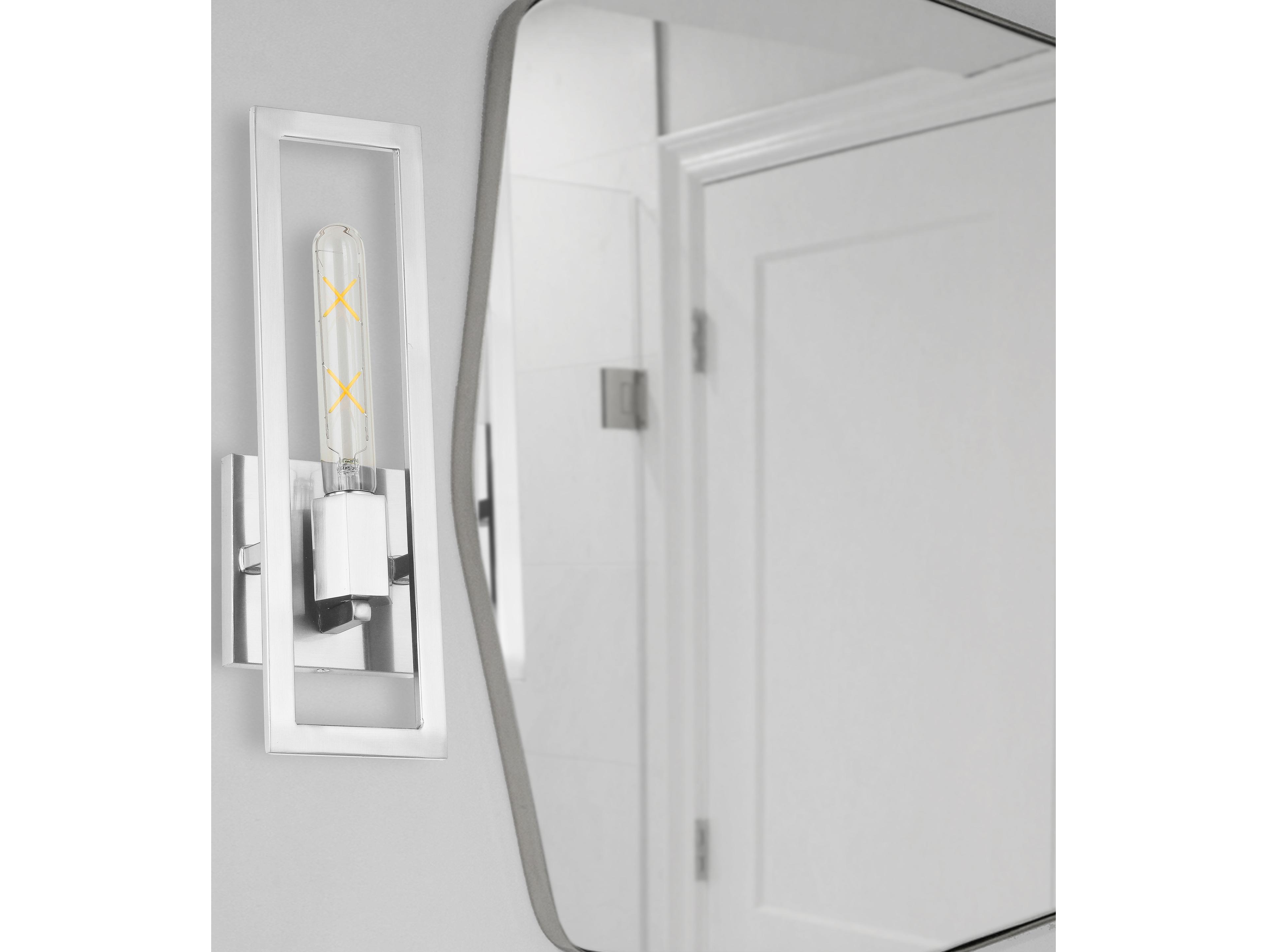 Dainolite Wisteria 1-Light Polished Chrome Wall Sconce