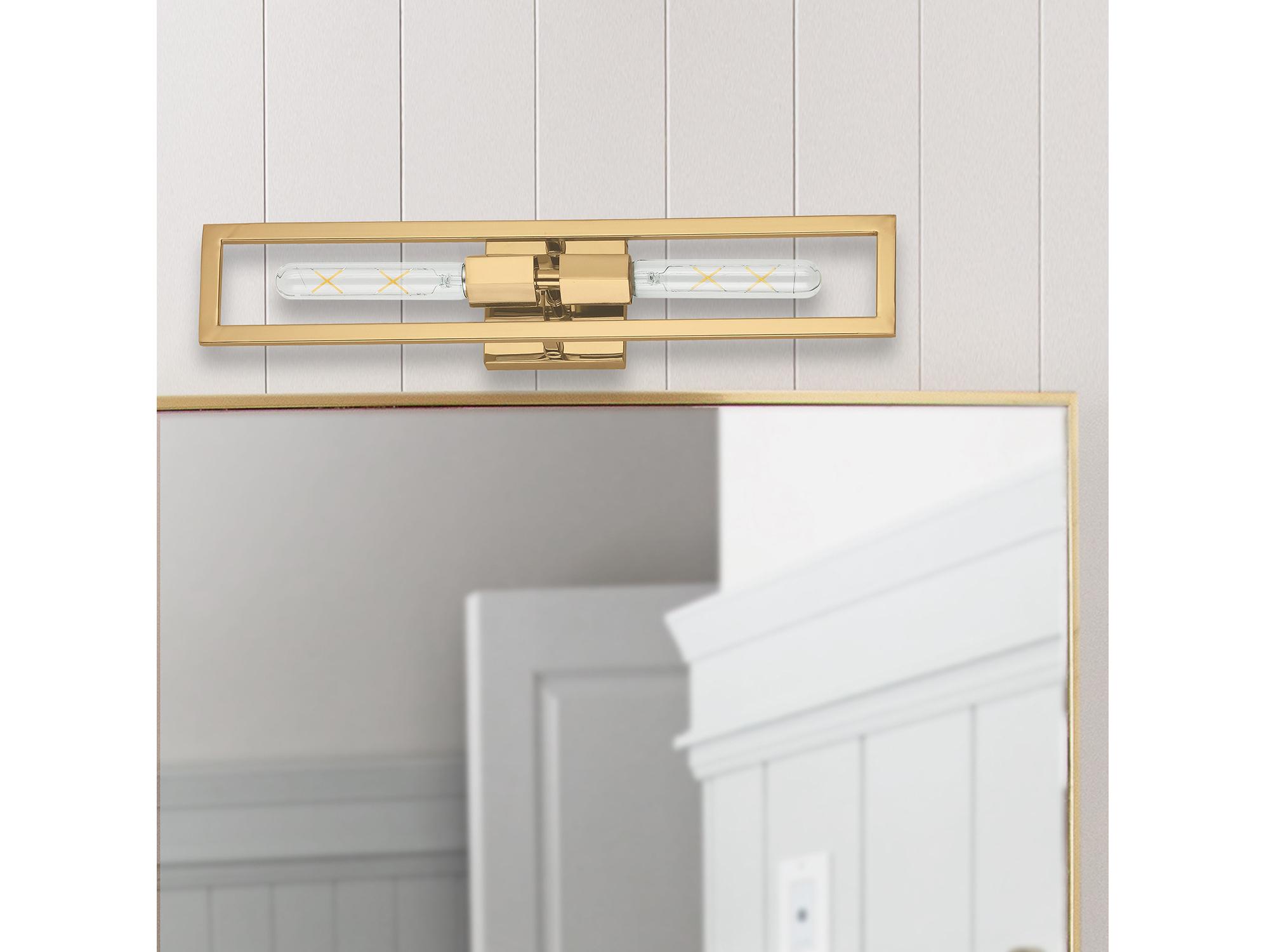 Dainolite Wisteria 2-Light Aged Brass Wall Sconce