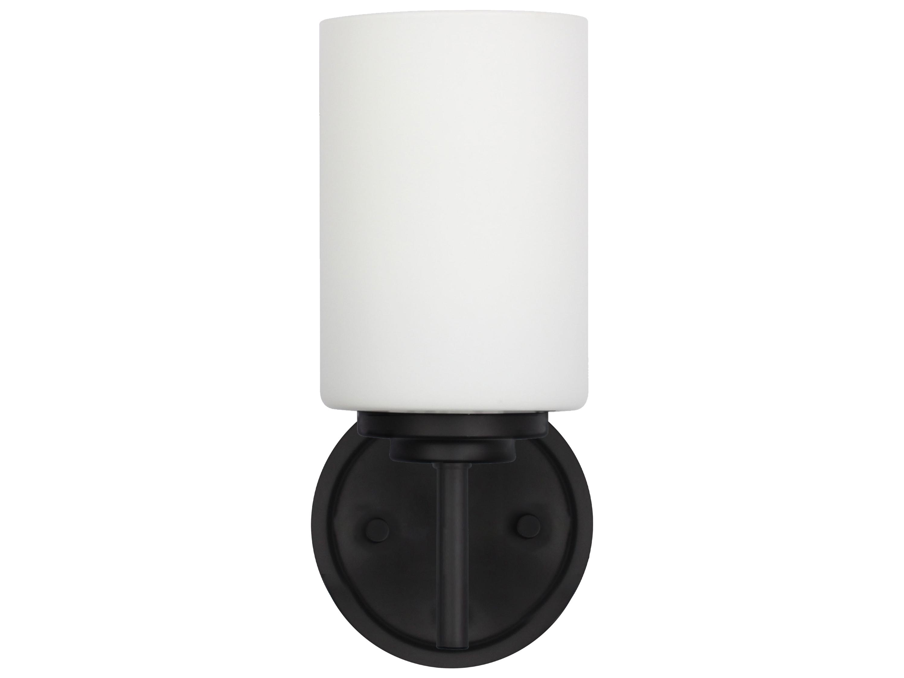 Dainolite Wynona Matte Black Wall Sconce