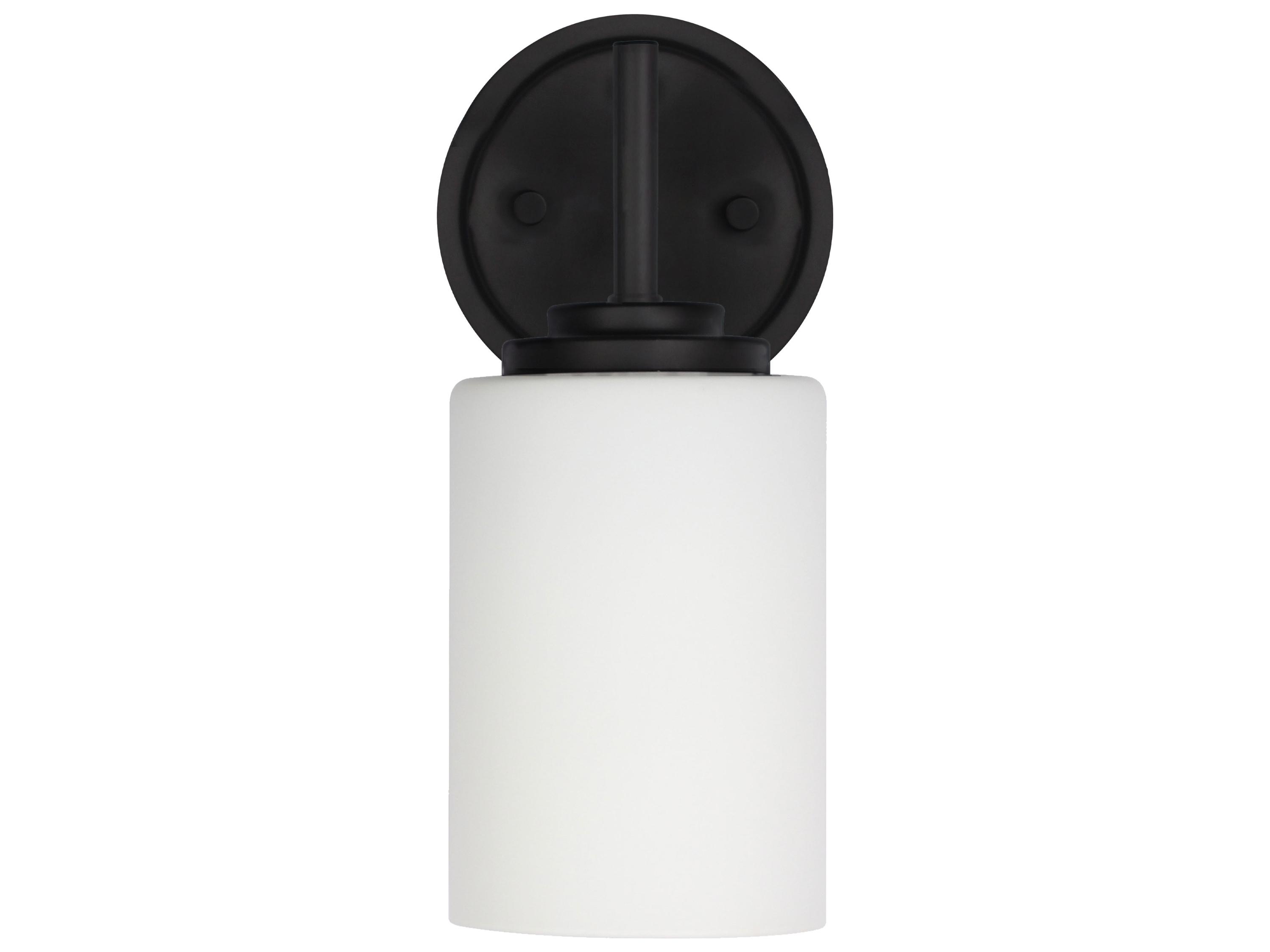 Dainolite Wynona Matte Black Wall Sconce