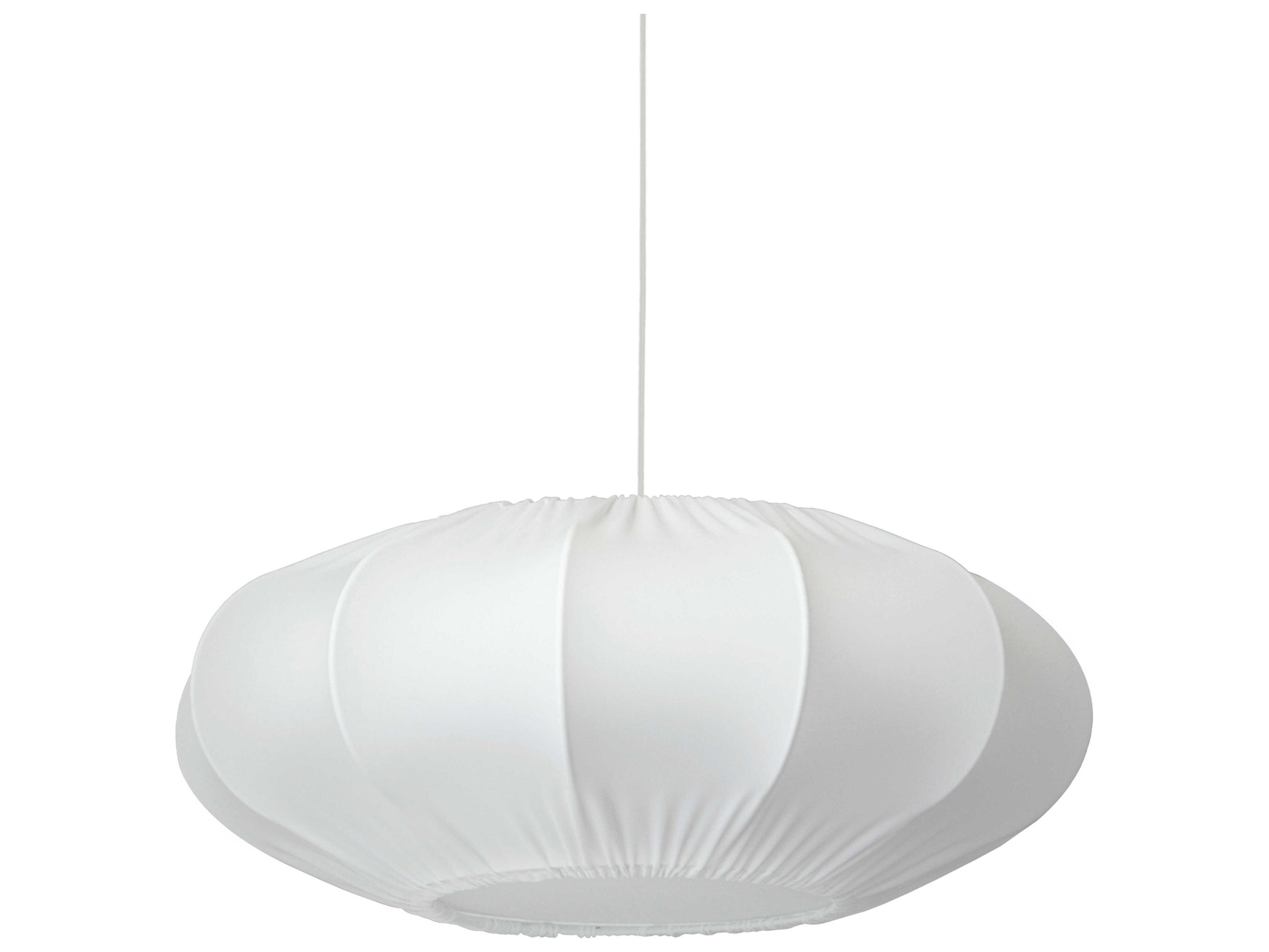 Dainolite Zoey 1-Light Polished Chrome White Pendant