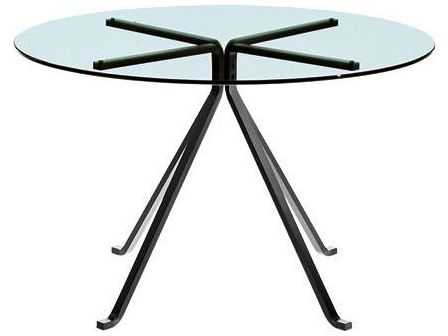Driade Cuginetto By Enzo Mari Round Glass End Table