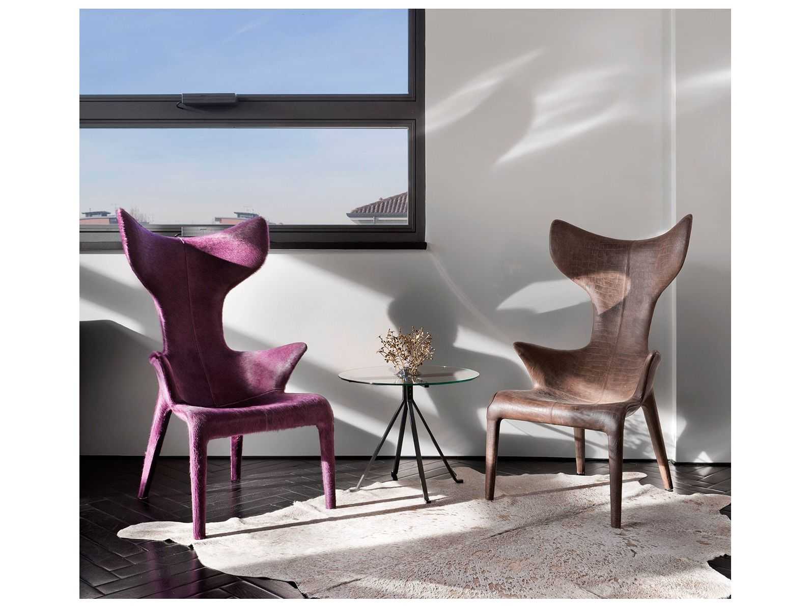 Driade Cuginetto By Enzo Mari Round Glass End Table