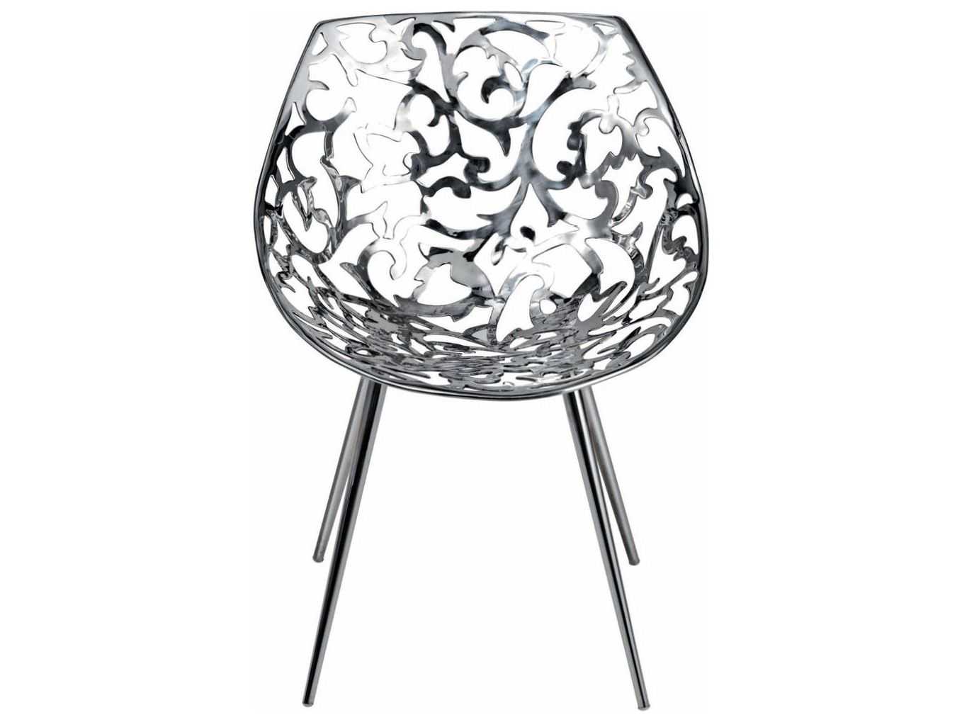 Driade Miss Lacy By Phillippe Starck Silver Accent Chair