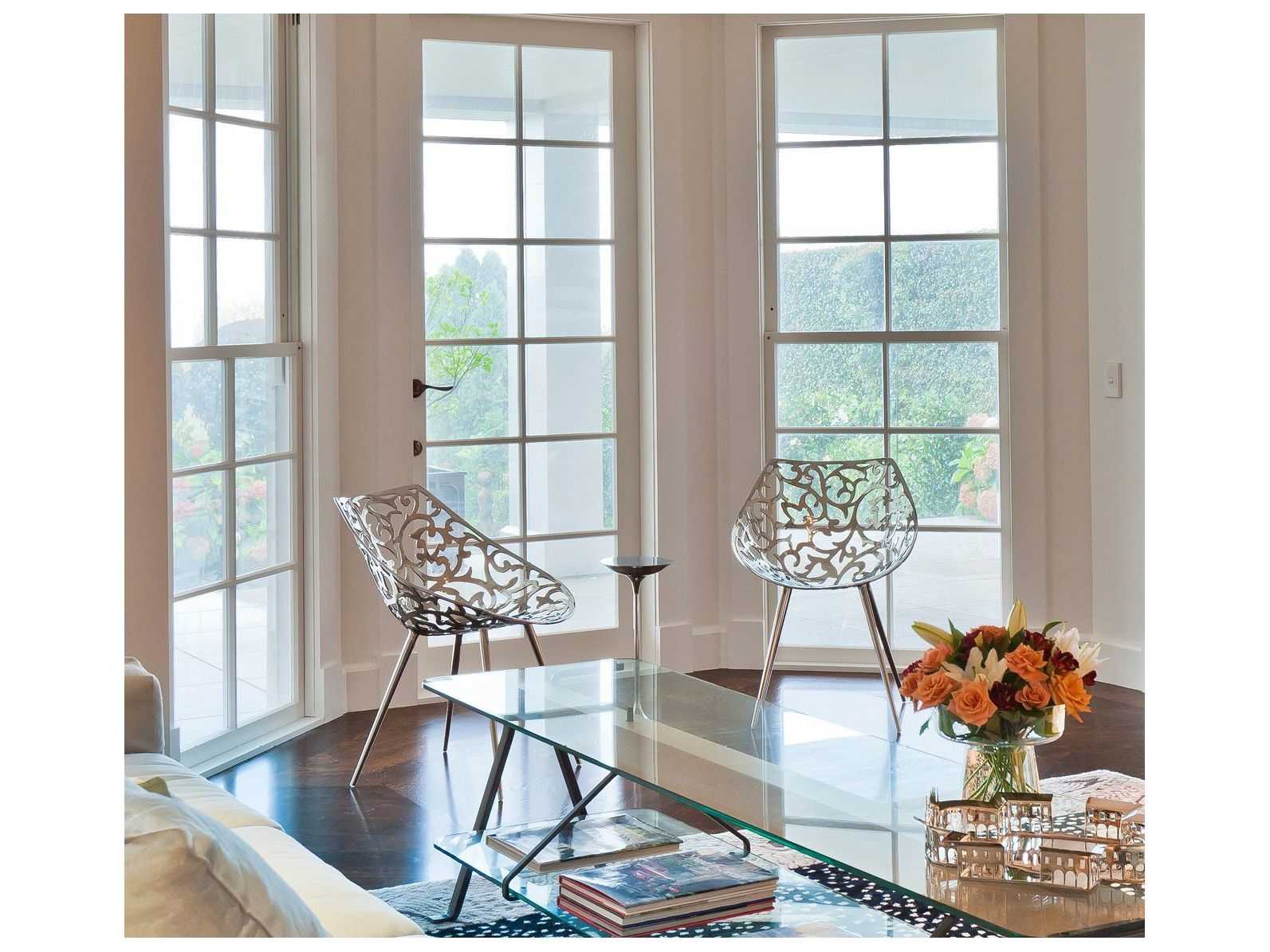 Driade Miss Lacy By Phillippe Starck Silver Accent Chair