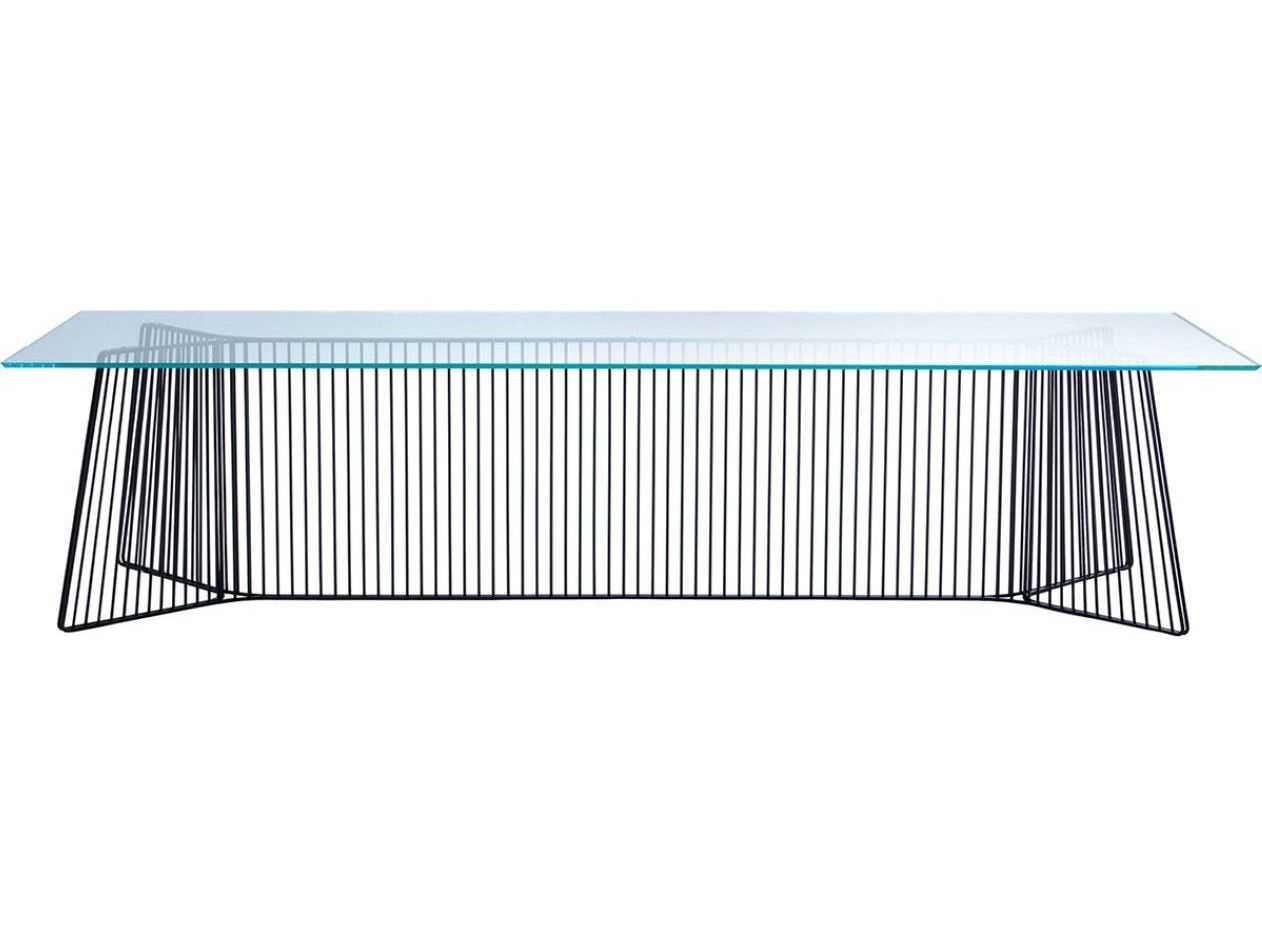 Driade Anapo By Gordon Guillaumier Rectangular Glass Dining Table