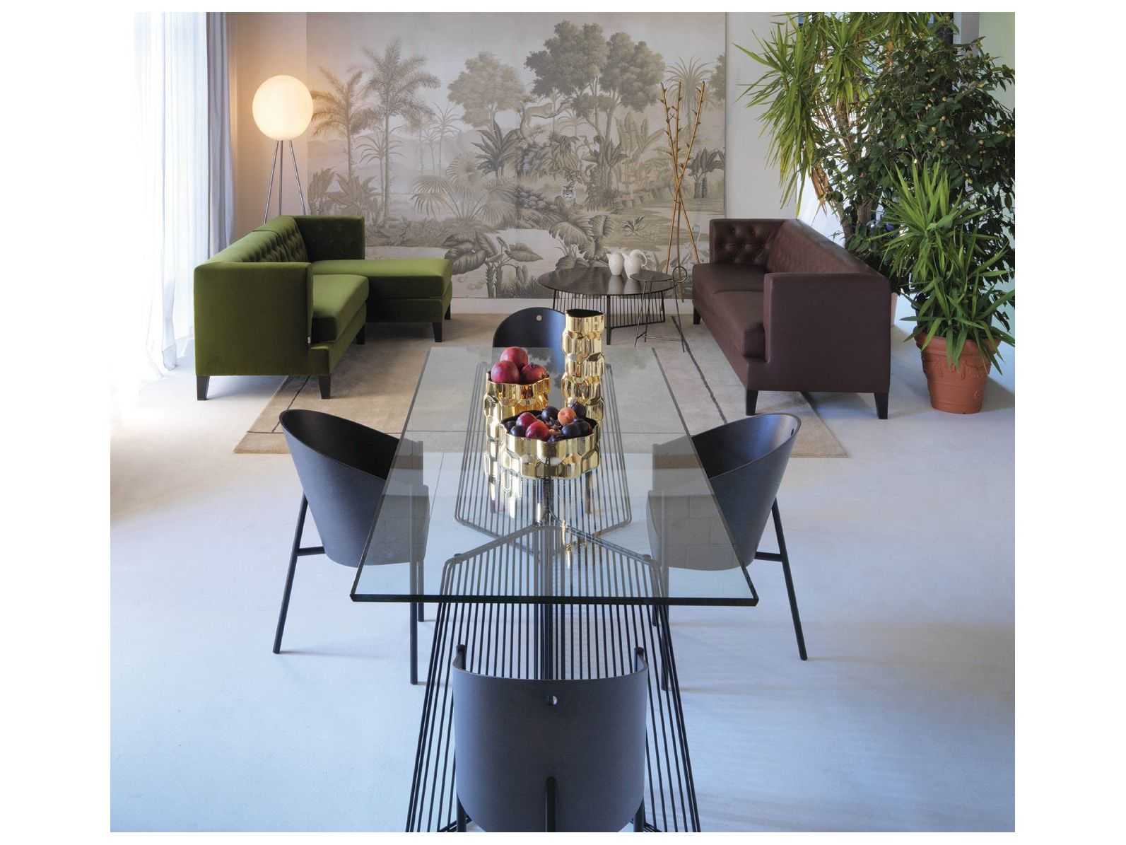 Driade Anapo By Gordon Guillaumier Rectangular Glass Dining Table