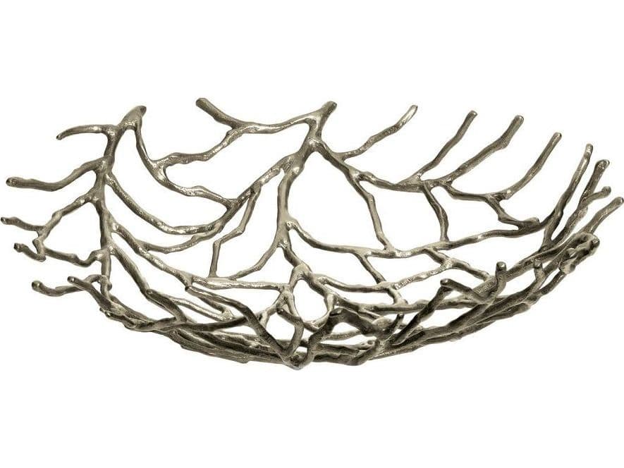 Driade Kachnar By Mann Singh Kachnar III Branch Silvered Brass Centerpiece