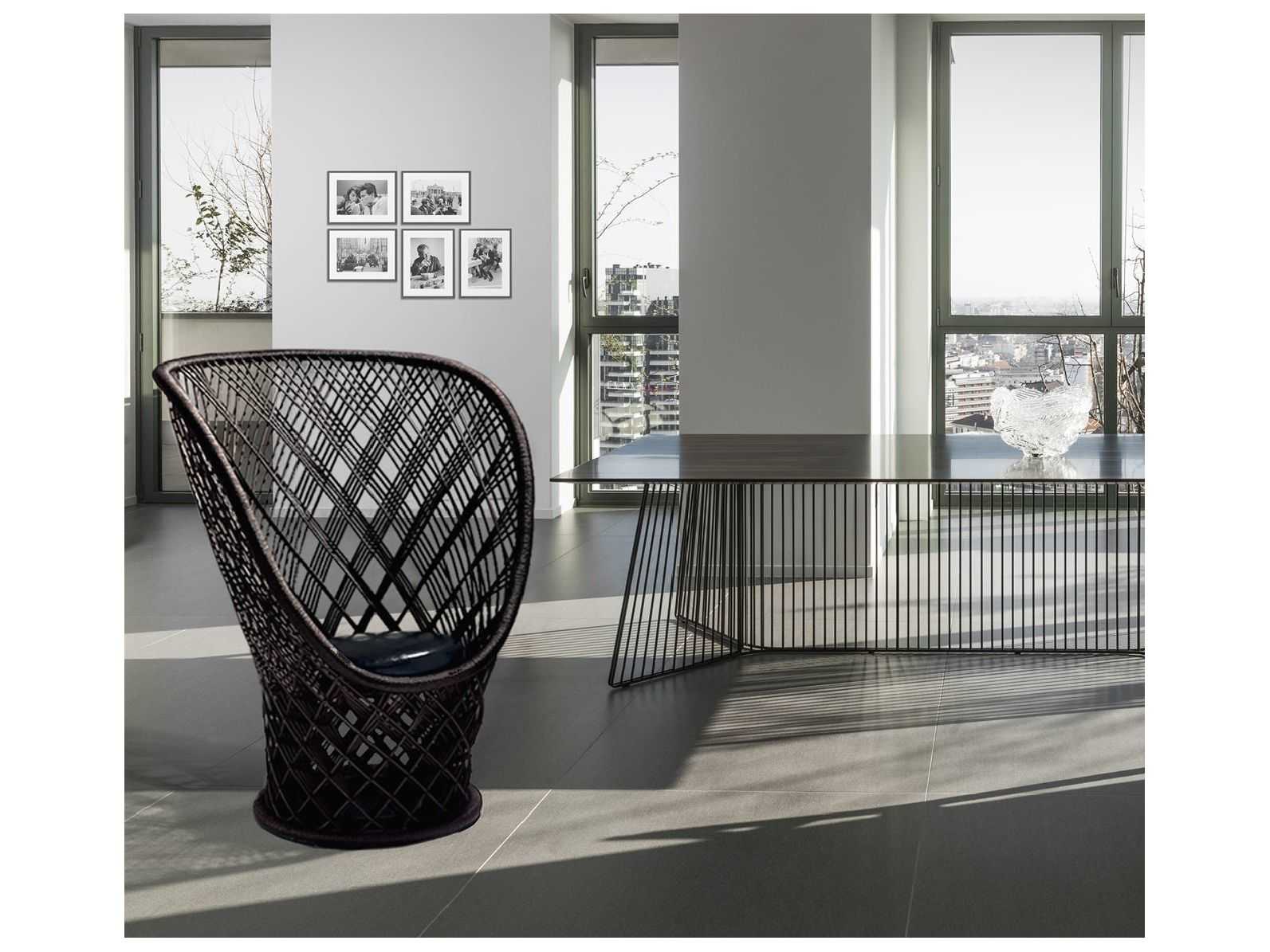 Driade Pavo By Patricia Urquiola Black Accent Chair