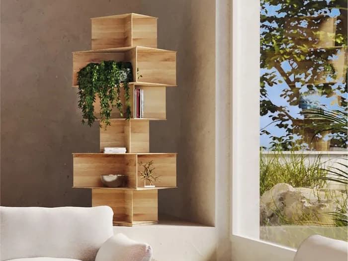 Driade Totem Natural Bookcase