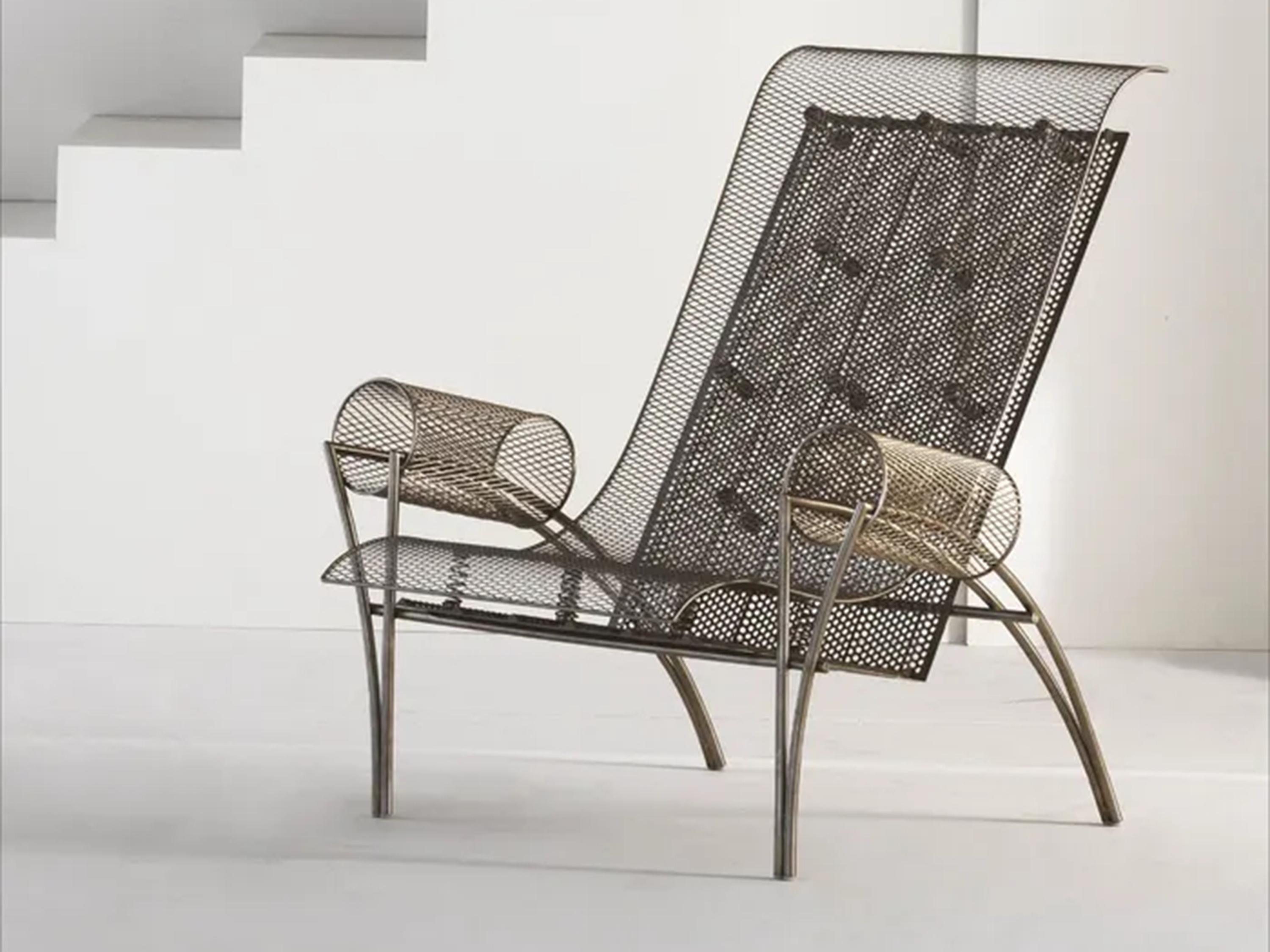 Driade Suki By Tojo Ito Silver Accent Chair