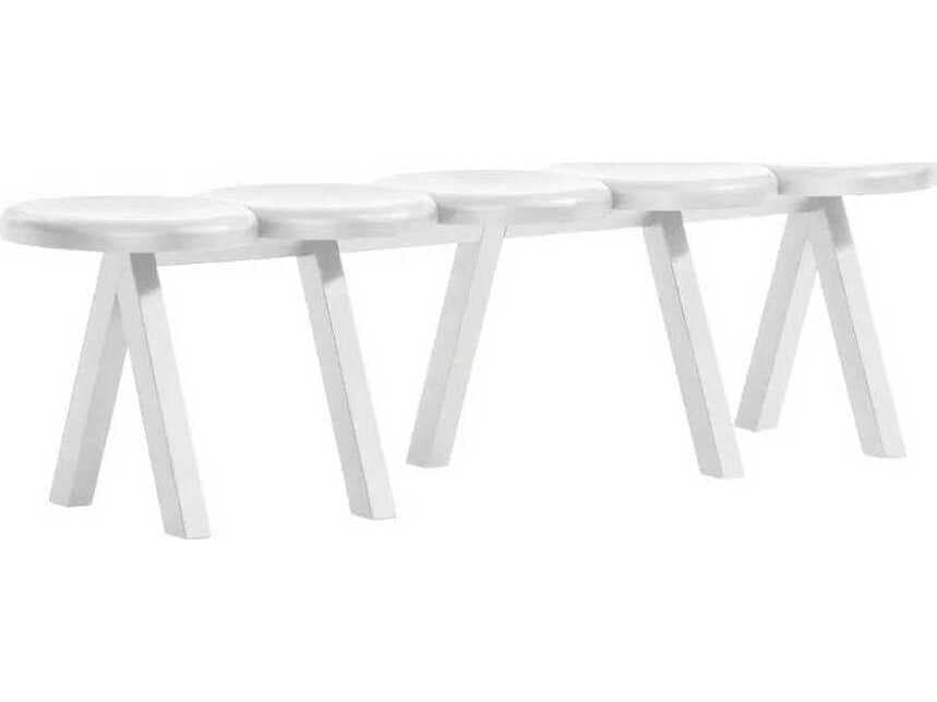 Driade Millepiedi White Accent Bench