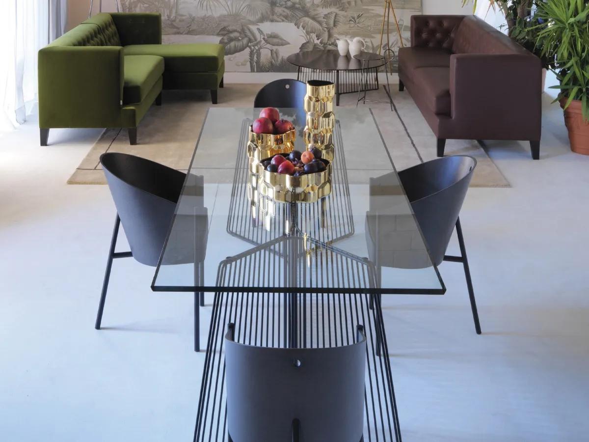 Driade Anapo Rectangular Glass Dining Table