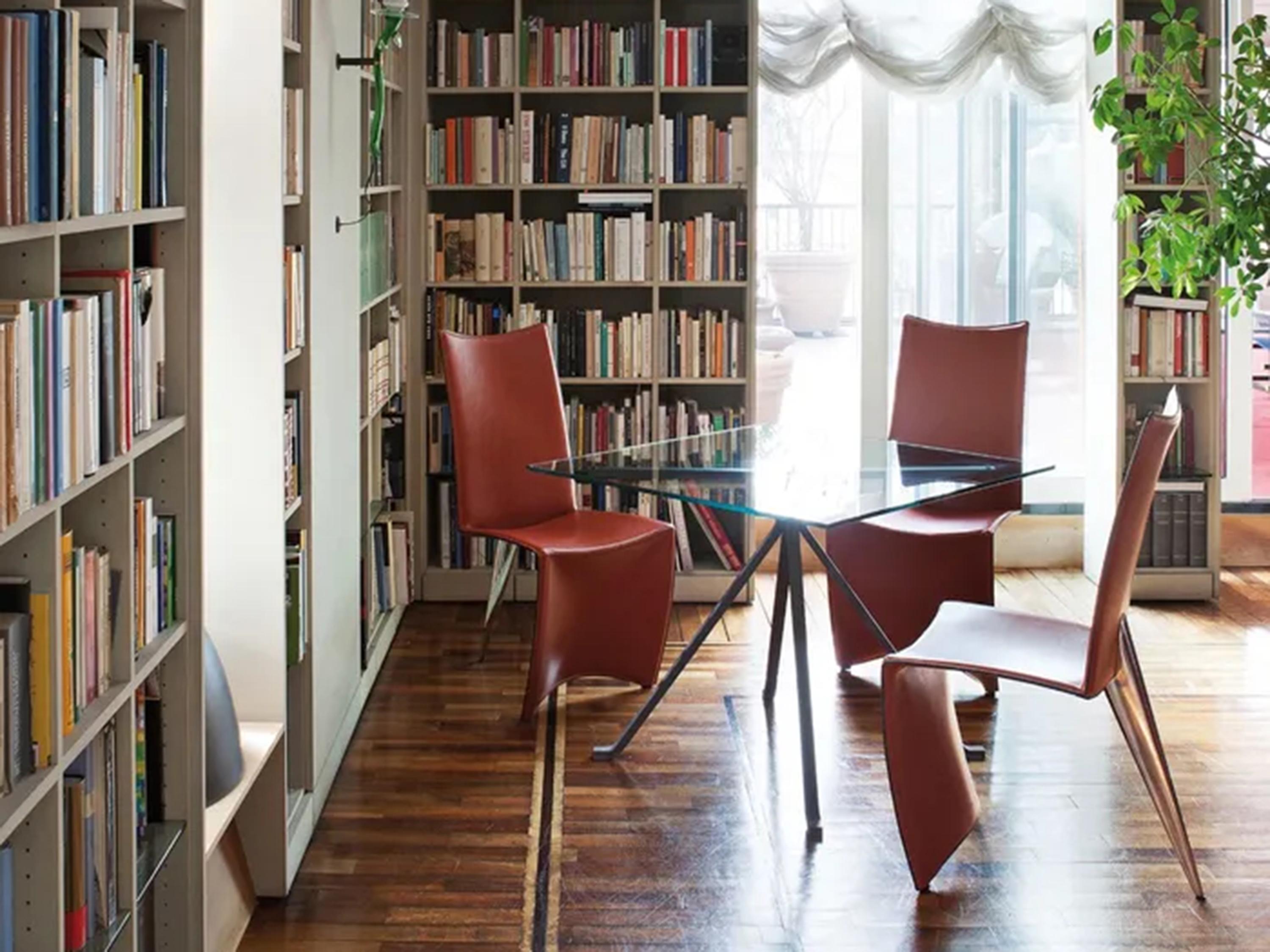 Driade Cugino By Enzo Mari Square Glass Dining Table