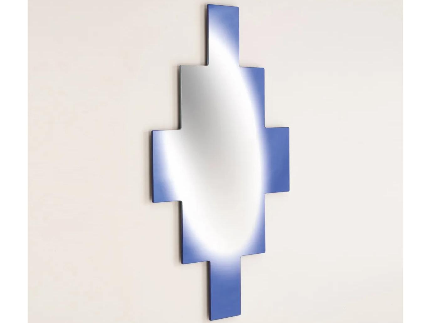 Driade Edaird Silver / Blue Wall Mirror