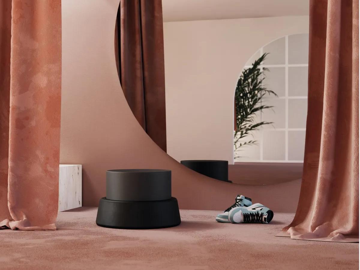 Driade Arcad3 Red Accent Stool