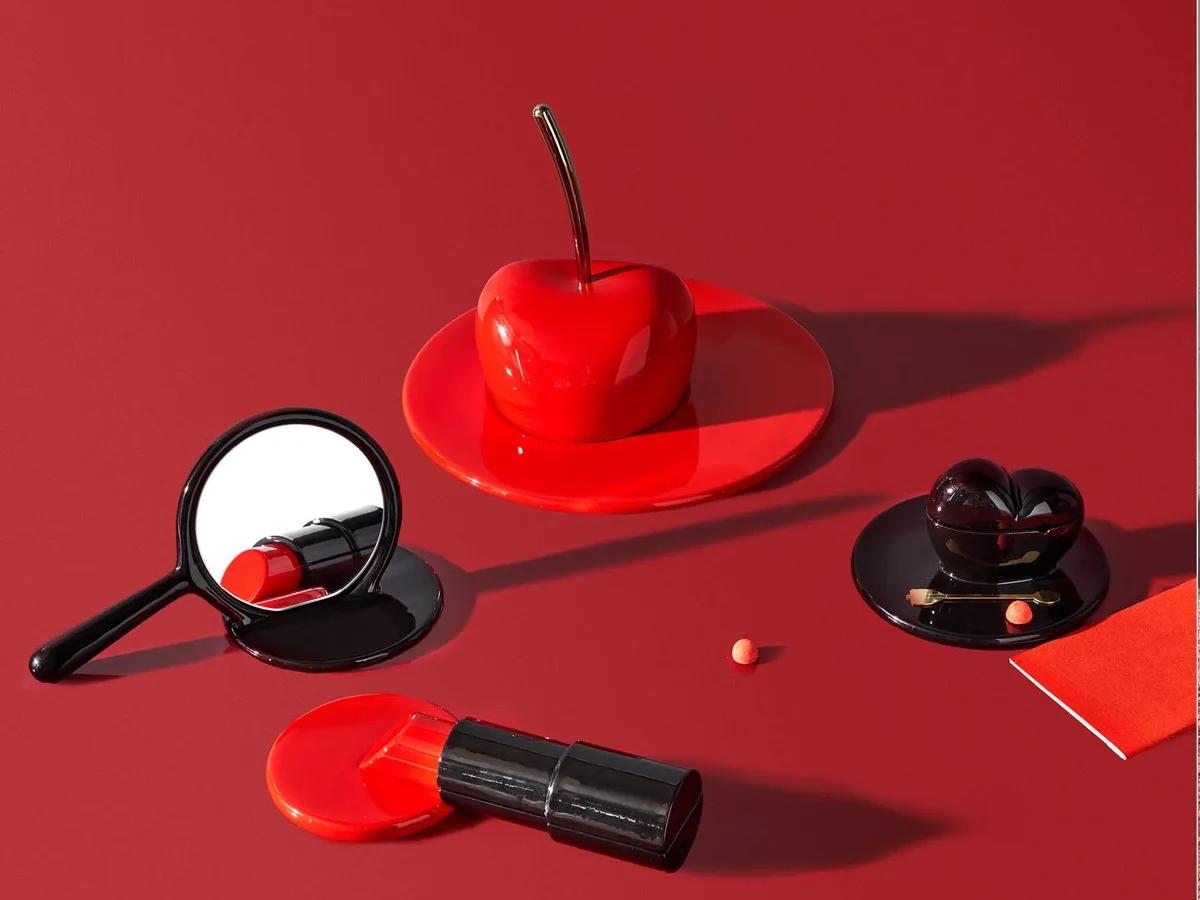 Driade Cherry Me Up Red / Gold Serving Tray