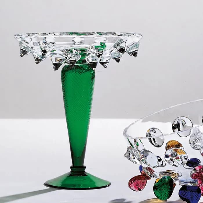 Driade Borek Sipek Clear & Green Vase