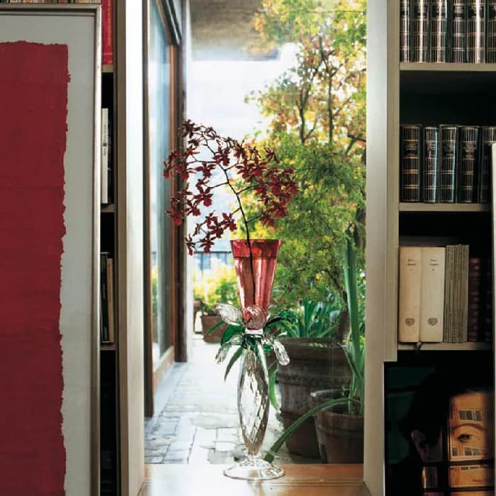 Driade Borek Sipek Red / Clear Vase