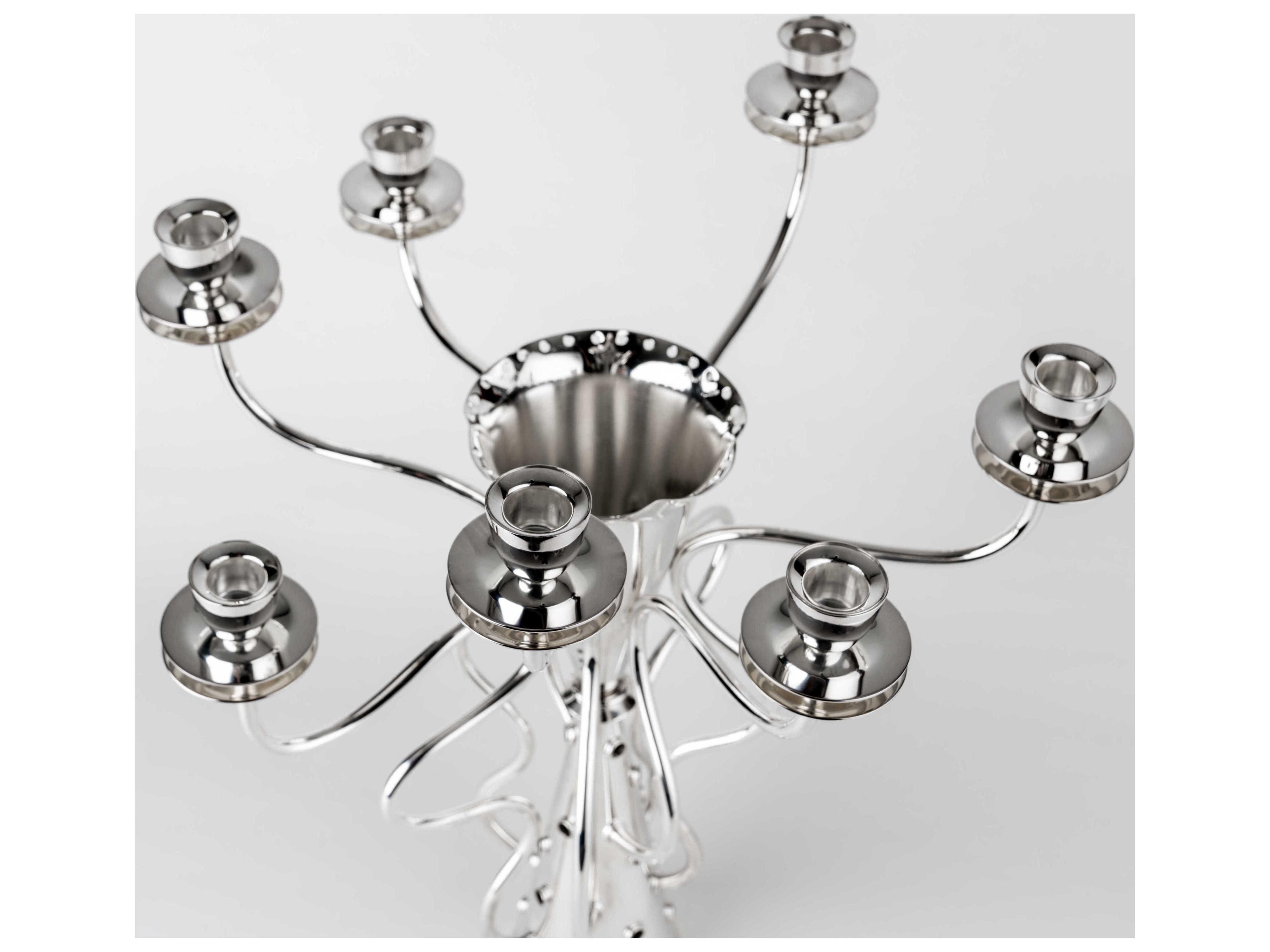 Driade Borek Sipek Silver Plated Candle Holder