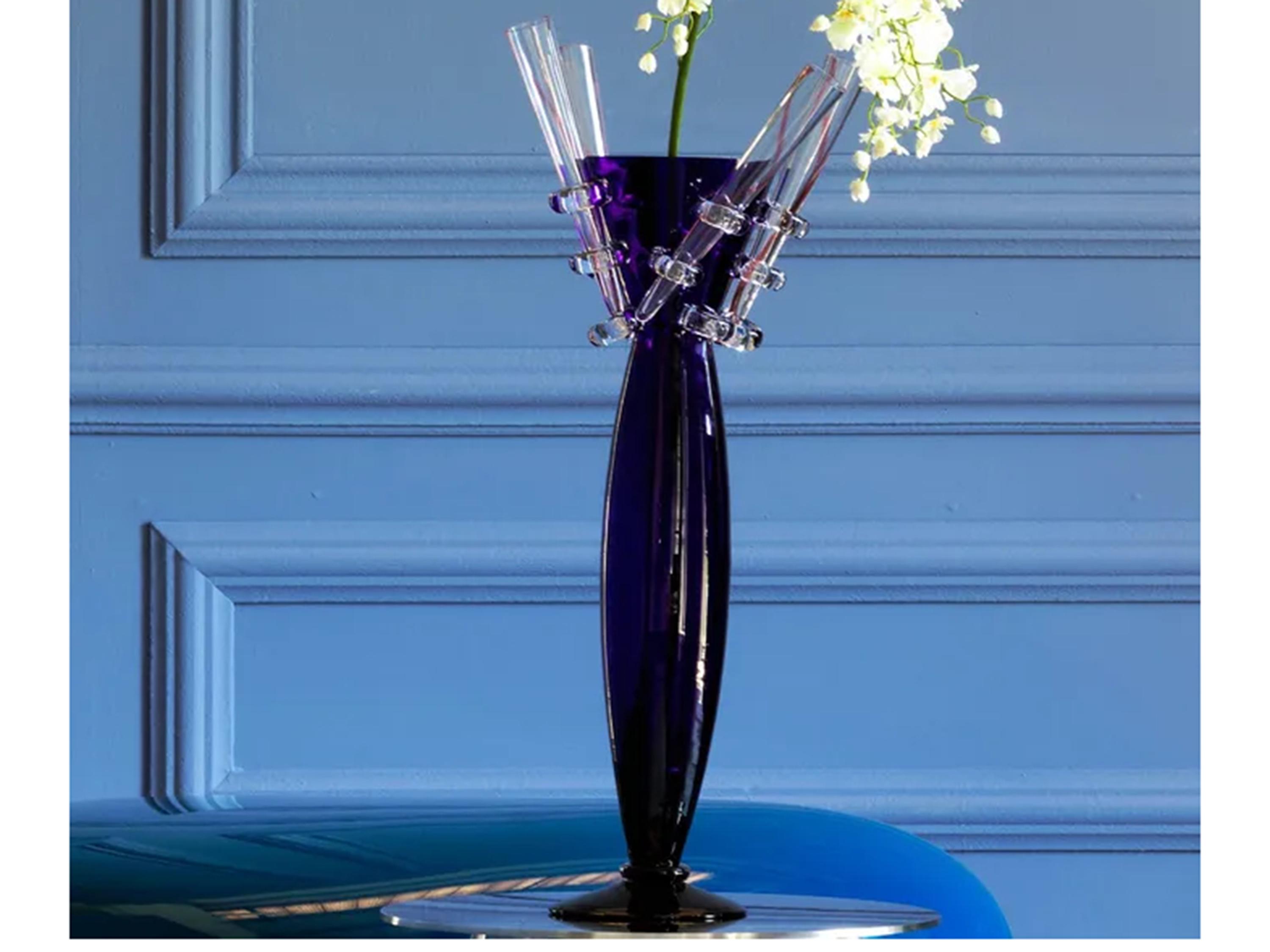 Driade Borek Sipek Blue / Clear Vase