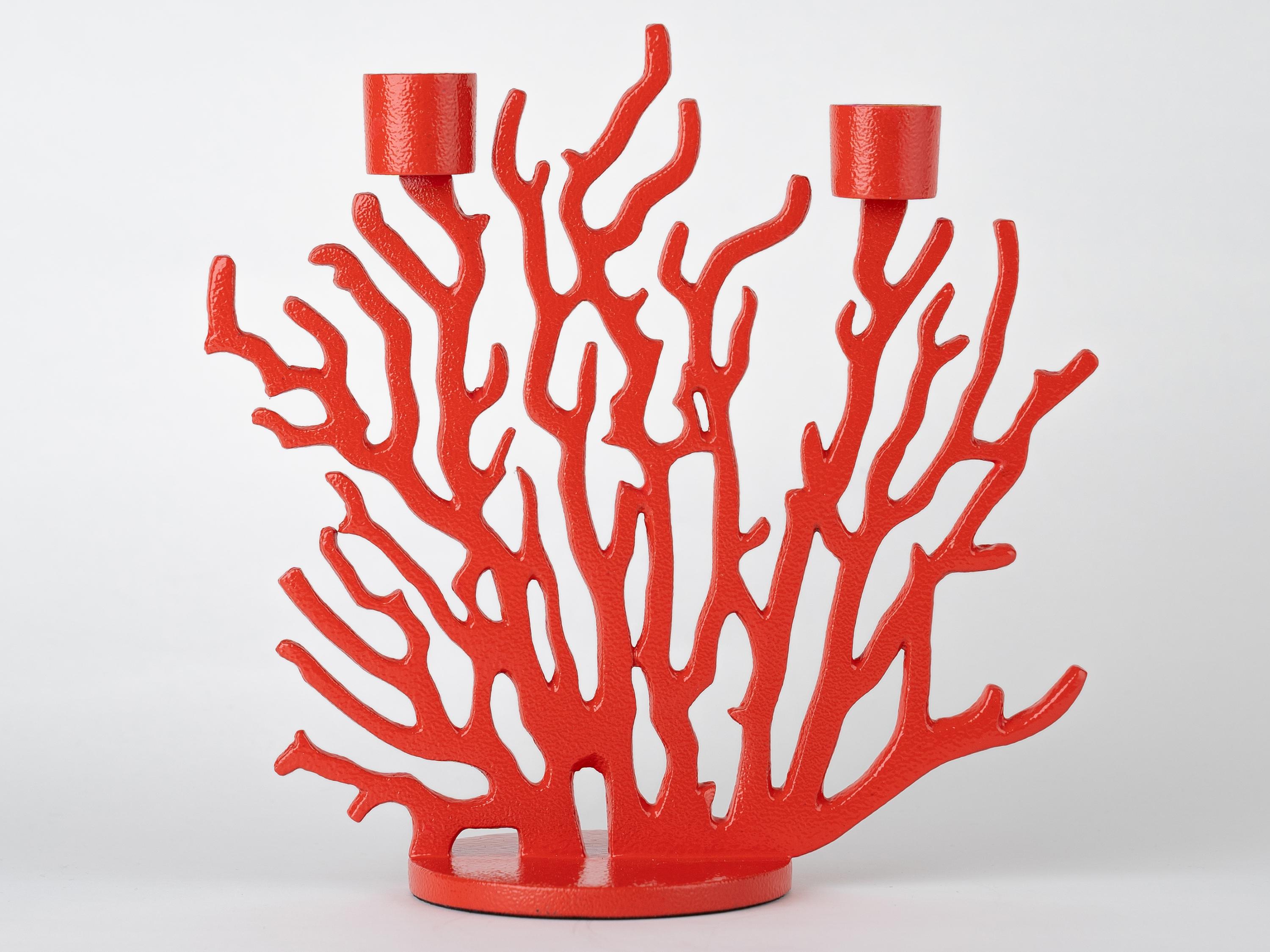 Driade Tenochtitlan Red Candle Holder