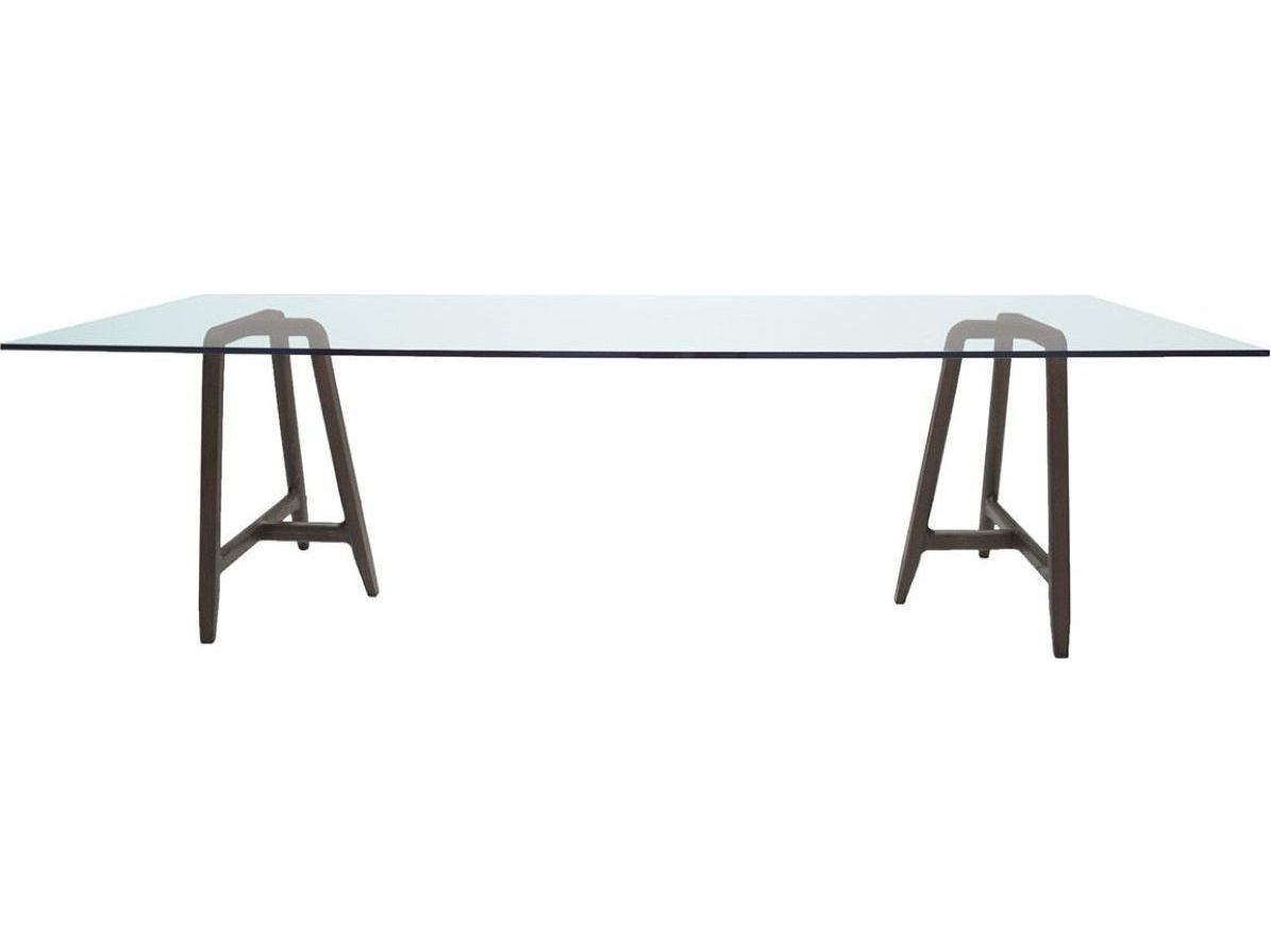 Driade Easel By Ludovica + Roberto Palomba Rectangular Glass Dining Table