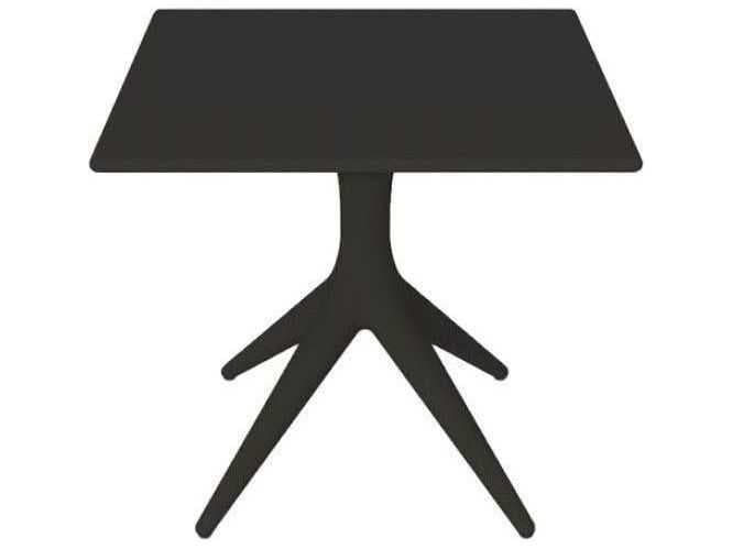 Driade Outdoor App Polypropylene Square Dining Table in Black