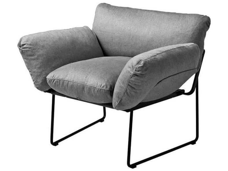 Driade Elisa Acrylic Cipro/Cataphoresis Steel Cushion Outdoor Lounge Chair