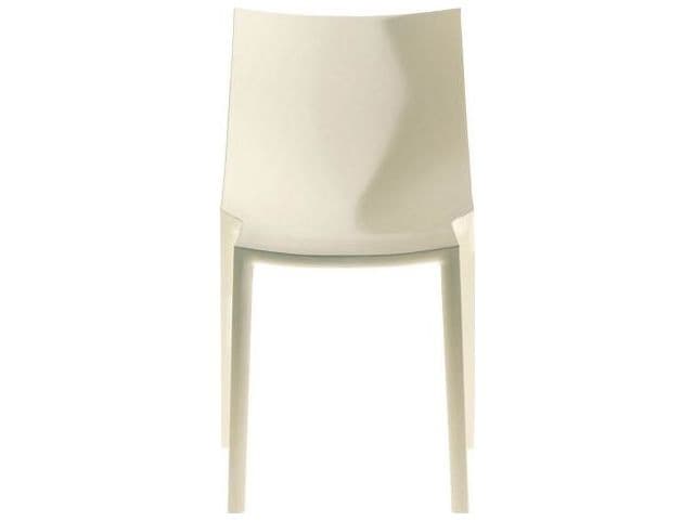 Driade Outdoor Quick Ship Bo By Philippe Polypropylene Stackable Dining Arm Chair in White