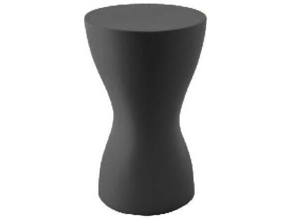 Driade Outdoor Quick Ship Tokyo-Pop Polyethylene Monobloc Oval Bar Table in Anthracite Grey