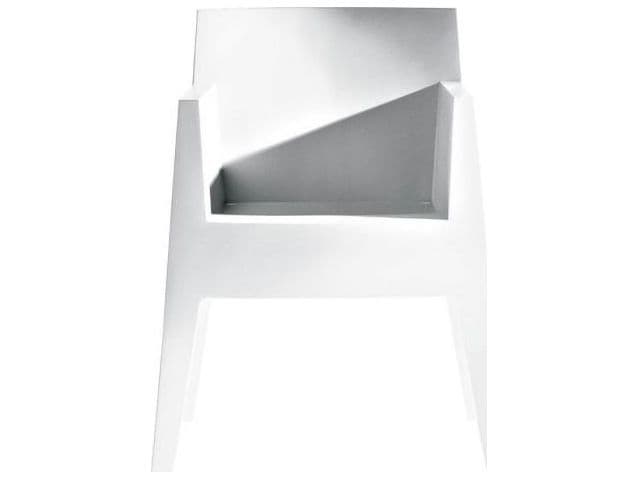 Driade Outdoor Quick Ship Toy Polypropylene Monobloc Stackable Dining Arm Chair in White