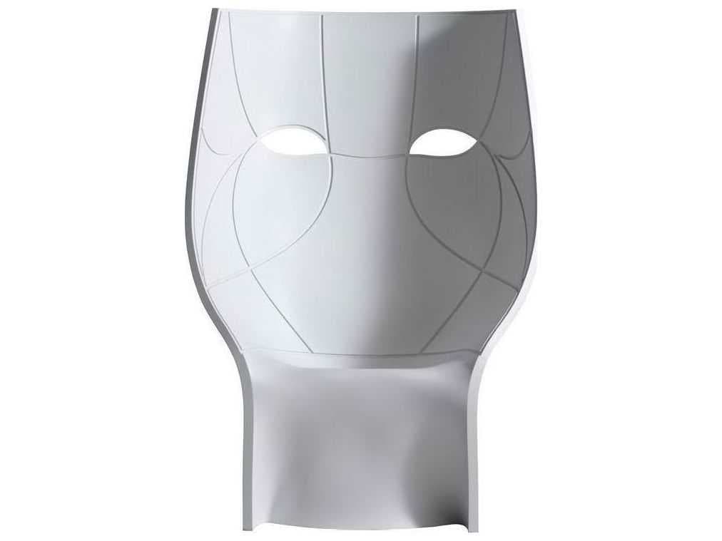 Driade Outdoor Quick Ship Nemo Polyethylene Monobloc Lounge Chair in White