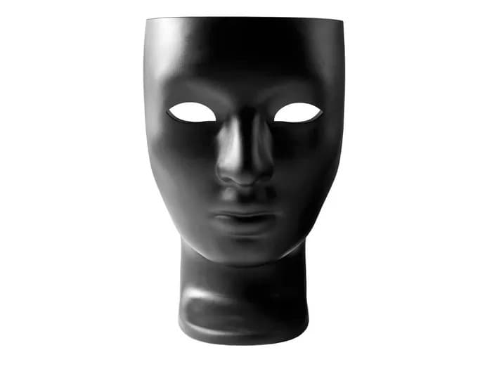 Driade Outdoor Quick Ship Nemo Polyenthylene Monobloc Lounge Chair in Eco Black