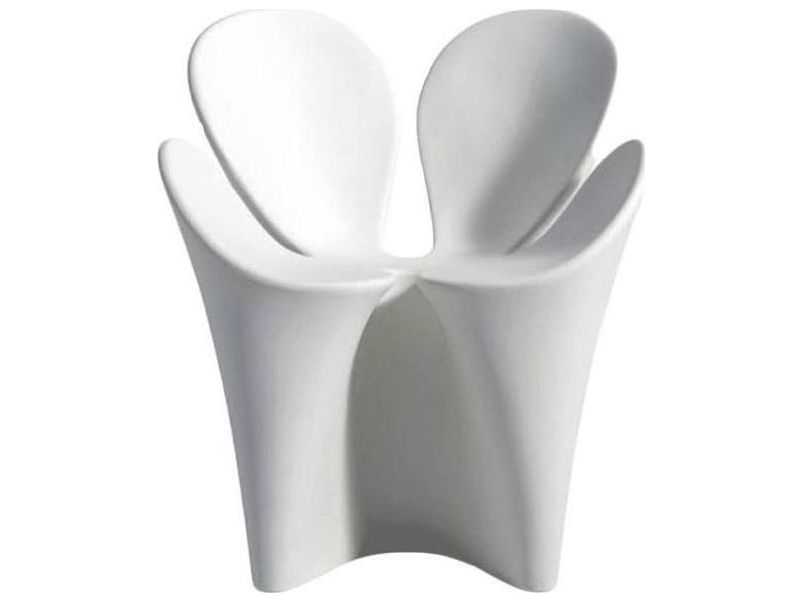 Driade Outdoor Quick Ship Clover Polyethylene Lounge Chair in White