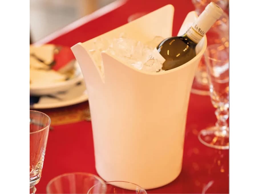 Driade Outdoor Calla by Leonardo Polypropylene Glacette 1 Bottiglia in White