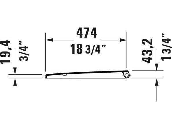 Duravit D-neo 15'' White Elongated Toilet Seat - Soft closure