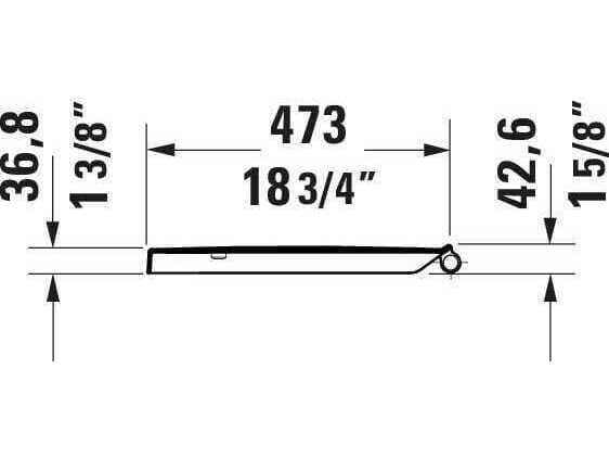 Duravit Durastyle 15'' Elongated White Toilet Seat
