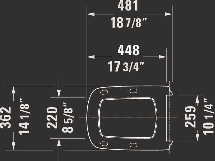 Duravit Durastyle 15'' Elongated White Toilet Seat
