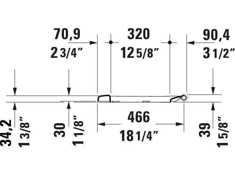 Duravit Durastyle 15'' Elongated White Toilet Seat