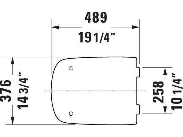 Duravit Durastyle 15'' Elongated White Toilet Seat - With Soft Closure