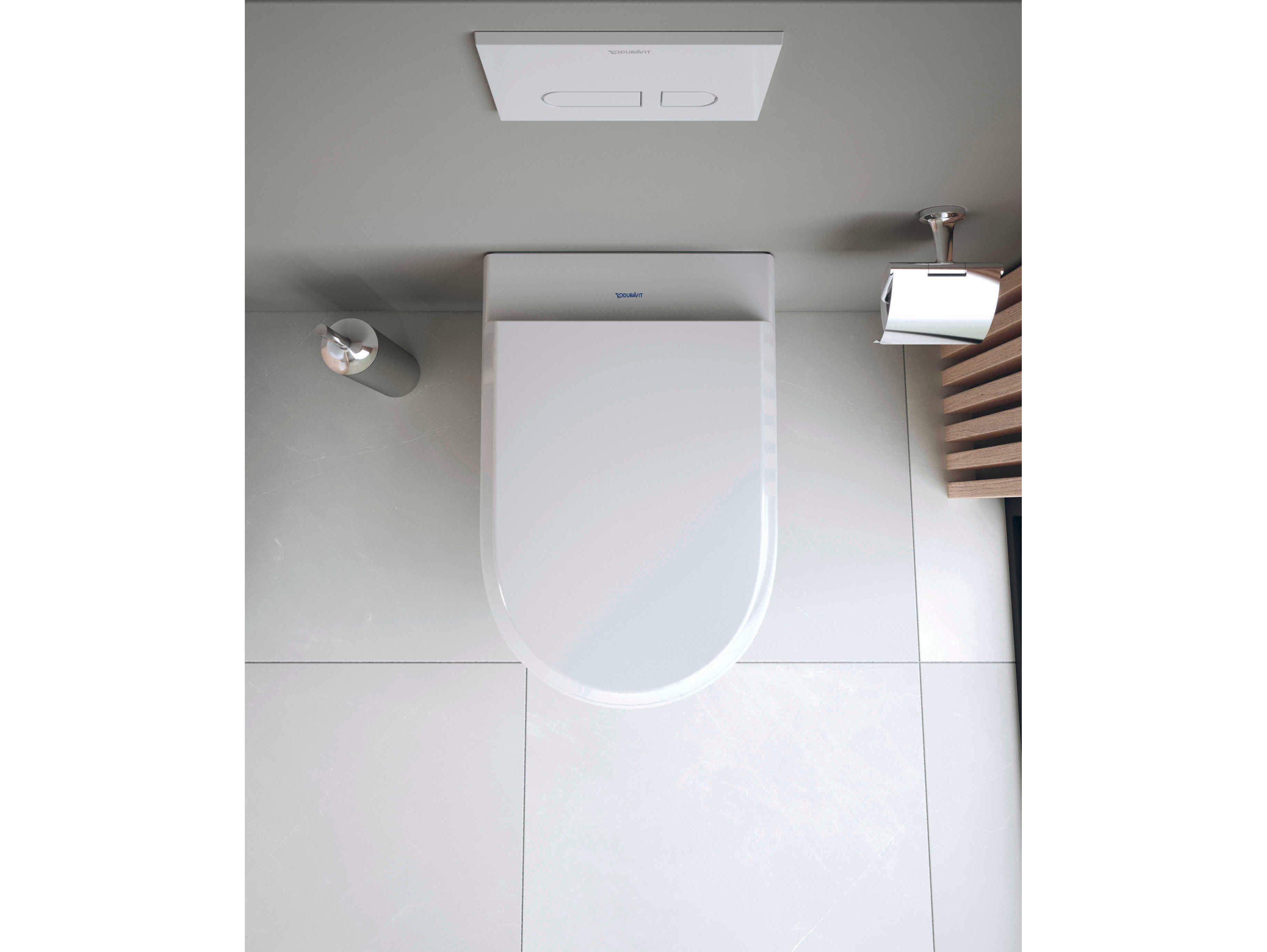Duravit Qatego 15'' White Toilet Seat - Soft Closure