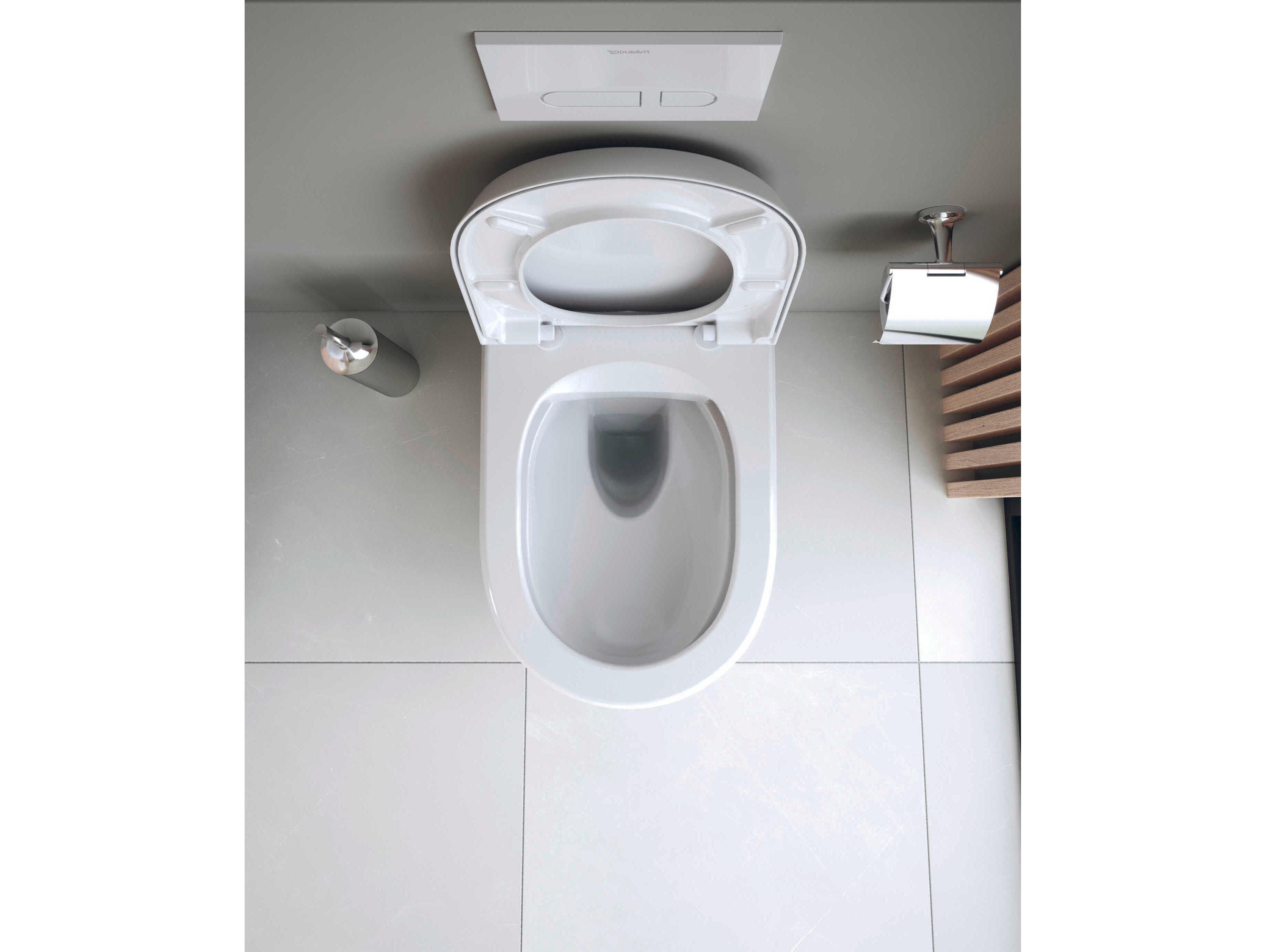 Duravit Qatego 15'' White Toilet Seat - Soft Closure