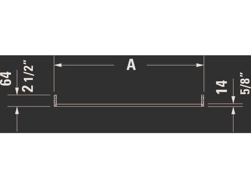 Duravit Towel Bar 18'' Chrome Towel Bar